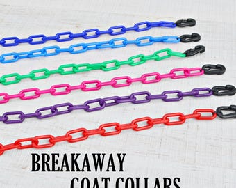 Breakaway Goat Collar: Plastic Chain, Easy Clean, Safety Feature
