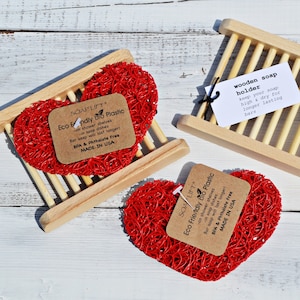 Soap Lifts® Soap Holder Wooden Bundle Set | Ecofriendly Natural | *New* Colors | Complements Bathroom Decor |No-Mess Longer-Lasting Bar Soap