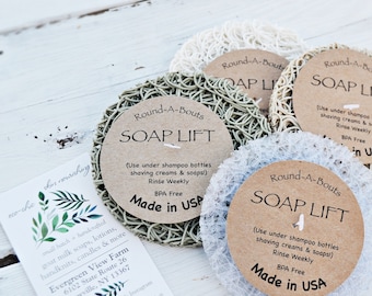 Soap Lift Round-A-Bouts: Ecofriendly Bioplastic Soap Saver