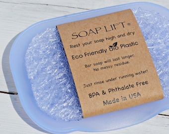 Soap Lift Set: Waterfall Dish and Saver - Crystal & Clear