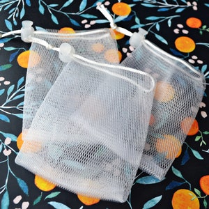 Soap Saver Bag | Bar Soap Reusable Extra Sudsy Lather | Soap on a Rope Pouch | Gift Idea