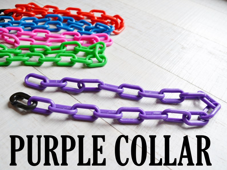 Red Plastic Chain Goat Collars Nigerian Dwarf Pygmy Minis Etsy