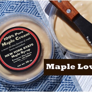 Ahorn Brotaufstrich Sahne Butter Frisch 2025 | Ahorn Pure & Natürlicher Süßstoff | 100% reiner New York State Ahornsirup | Natürliches Ahorngeschenk