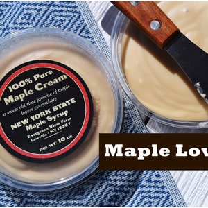 Maple Spread | Maple Cream Pure & Natural Sweetener| 100% Pure New York State Maple Syrup | Free Shipping |Natural Maple Gift Him Her