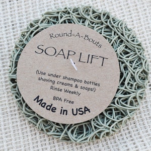 Soap Lift Round: Ecofriendly Bioplastic Soap Saver