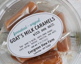 Caramels au lait de chèvre : gâteries à la vanille et au sel de mer, fabriquées à la ferme