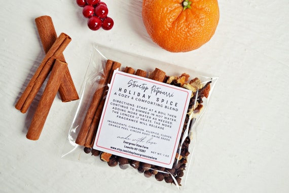Simmer Potpourri Spice Blend Fall Winter Holiday Christmas Natural Home Scent Fragrance