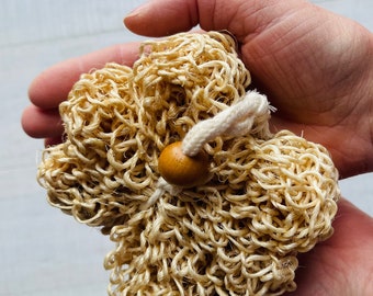 Sisal Exfoliating Body Scrubber: Natural Dry Brush