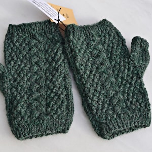Women&#39;s Fingerless Cable Gloves |Fall Autumn Christmas Holiday | Wrist Handwarmers Mittens |Winter Texting Tipless Glovelettes