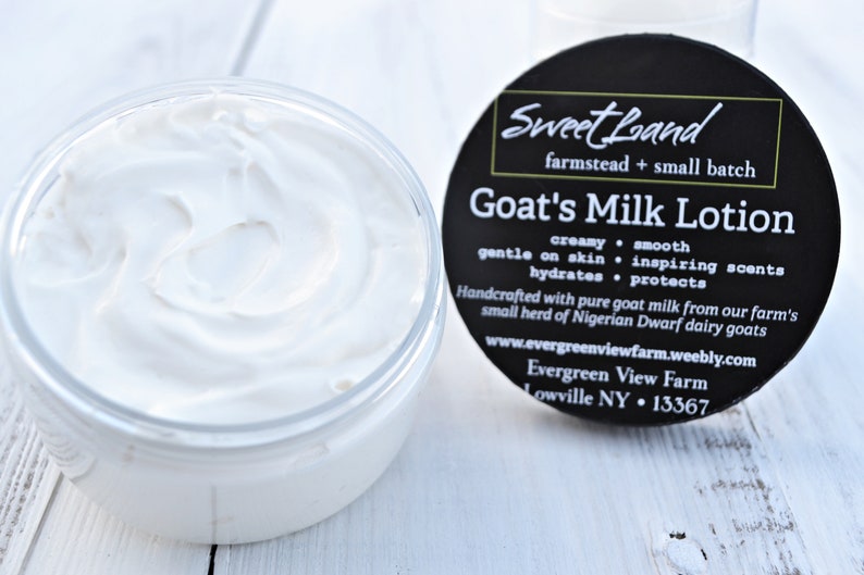 Goat's Milk Lotion Face Hand and Body Cream Etsy