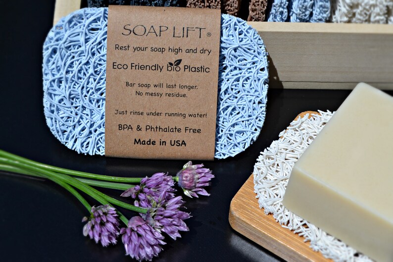SOAP LIFT® SAVER Ecofriendly Homemade Soap Holder Dish Lift Bar Drainer