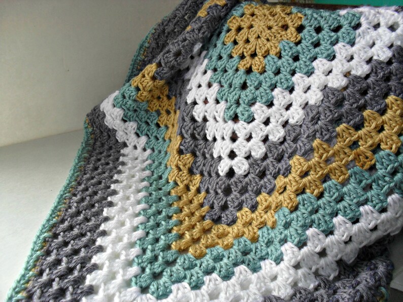 Boys baby blanket gray stripe baby afghan stroller blanket Etsy