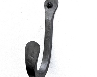 Coat Hook, hand forged British, hanger, door hook