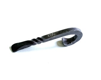 personalised bottle opener hand forged in UK gift for him blacksmith