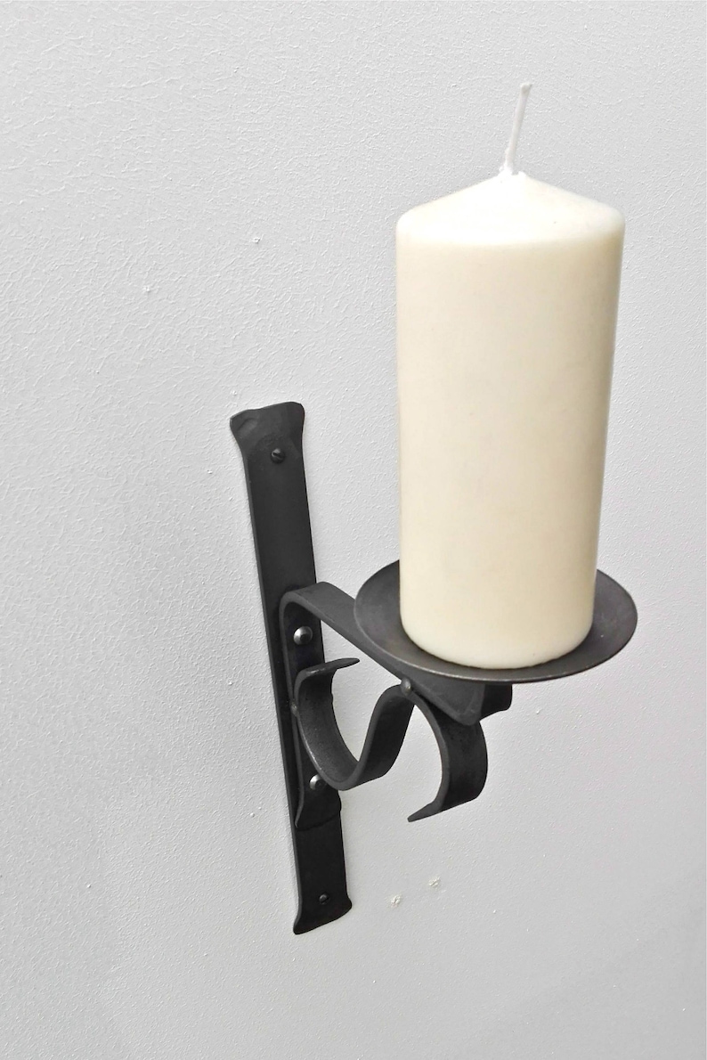 Wall Mounted Candle Sconce Metal Church Blacksmith Uk