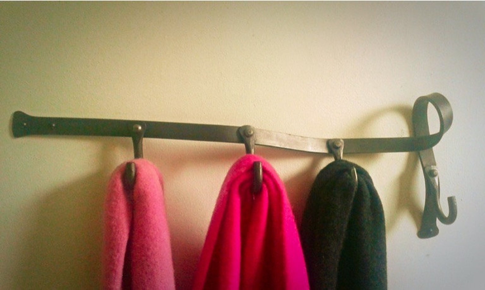 Coat Hook Rack Freeform Artist Blacksmithing Handmade Etsy UK