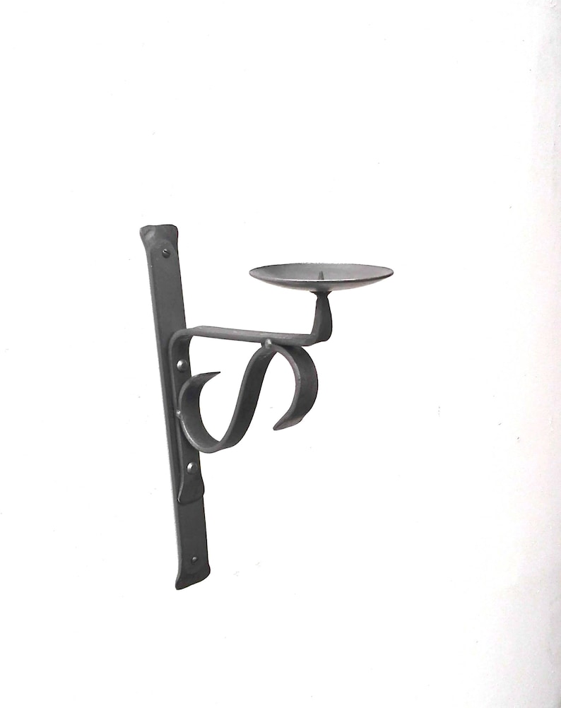 Wall Mounted Candle Sconce Metal Church Blacksmith Handmade UK Etsy UK