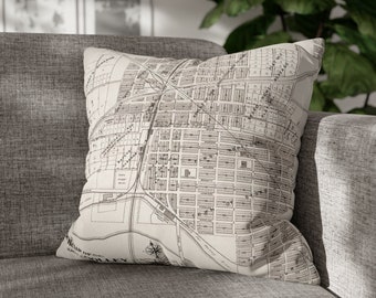 Washington State Faux Suede Square Pillow Case