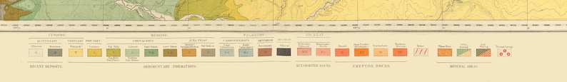 Southwest Geological Map Shower Curtain - southwest decor, colors, terra cotta, earth tones image 6