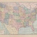 Map of the United States of America Print the 48 Contiguous States ...