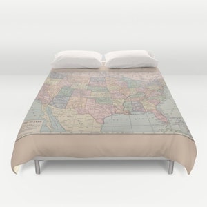 US Map Pillow 1913 map of United States Throw pillow , travel decor, Vintage Maps, unique, pastel image 4