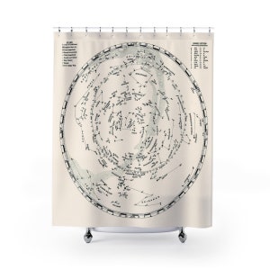 Solar System Shower Curtains - Star Map