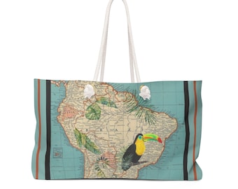 Bolsa de viaje de tucán brasileño: bolsa de viaje, Sudamérica, tropical, exótica