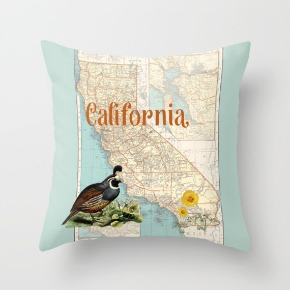 California Poppy Quail Blanket California Poppy Quail Blanket
