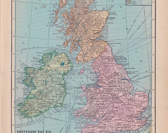 Manta polar con mapa de las Islas Británicas: Inglaterra, Escocia, Irlanda y Gales