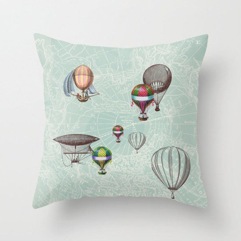 Hot Air Balloons Fabric Shower Curtain balloon Etsy