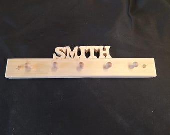 Personalized Wooden Key Rack