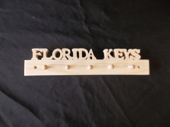 Florida Keys Handcrafted Wooden Key Rack