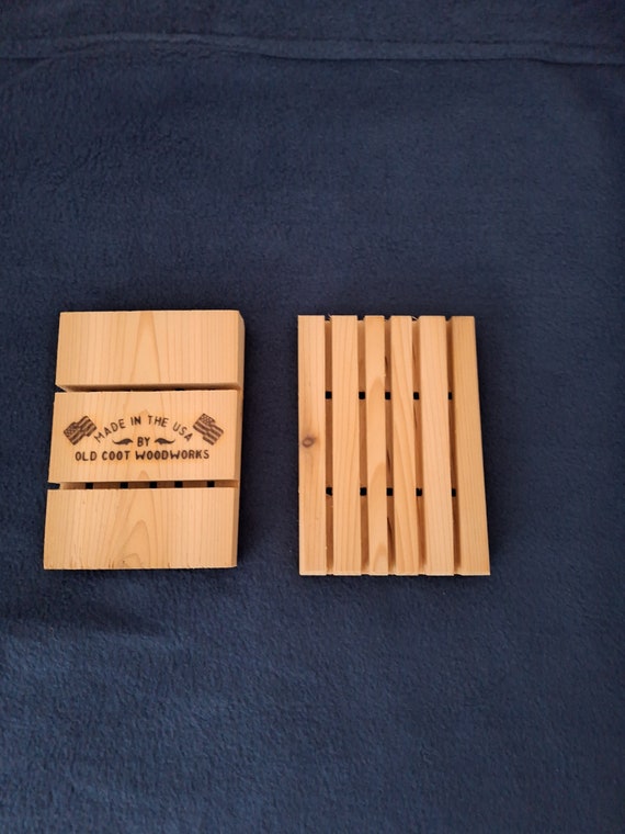 Wooden Cedar Soap Dish Made in the USA