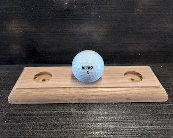 Red Oak Golf Ball Display