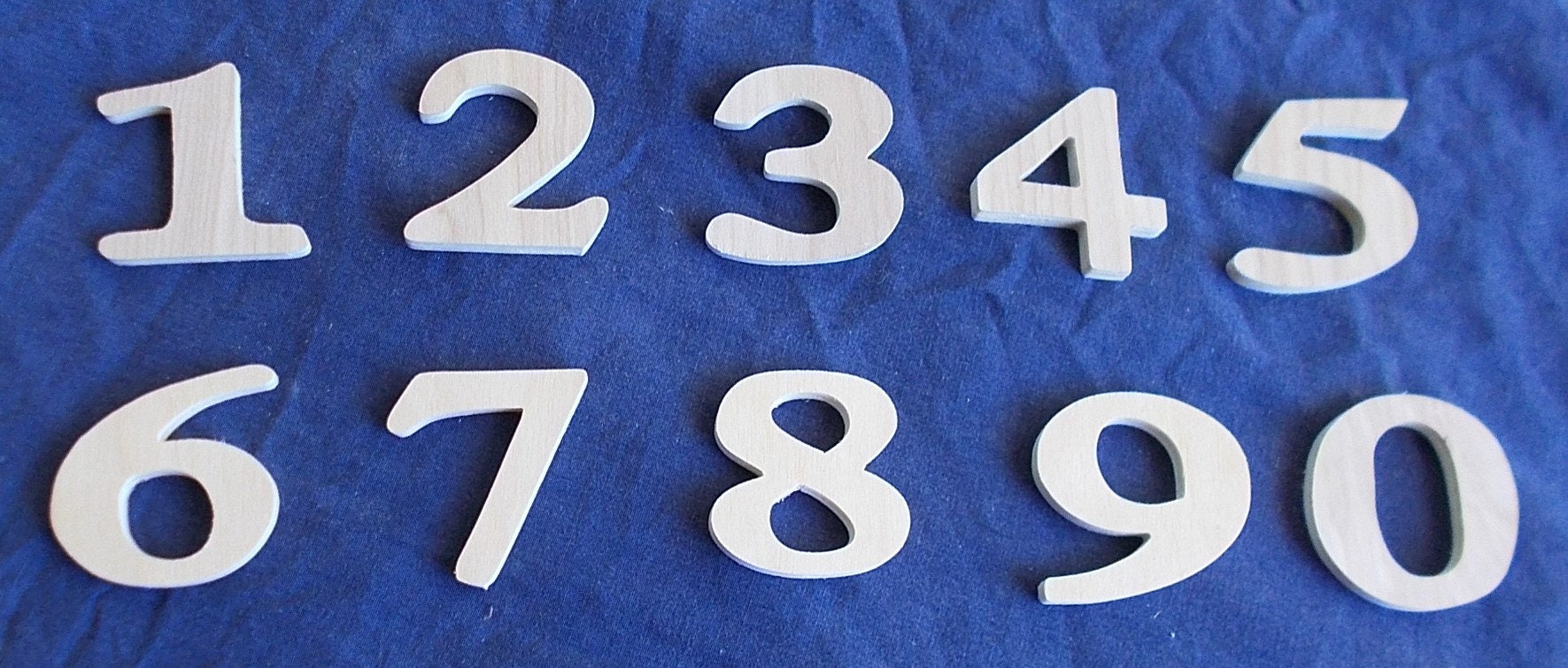 Wooden Numbers 2 Inch 4 pack