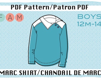 PDF pattern of Marc shirt