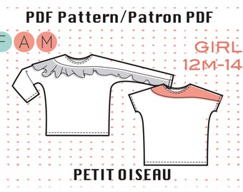 PDF Pattern of Petit Oiseau Shirt