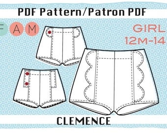 PDF Pattern of Clemence shorts