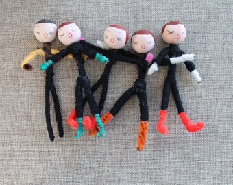 spun cotton peg dolls