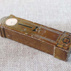 Vintage Miniature Wood Dollhouse Grandfather Clock, Vintage Wooden Dollhouse Furniture, Wood Dollhouse Decor - Clock
