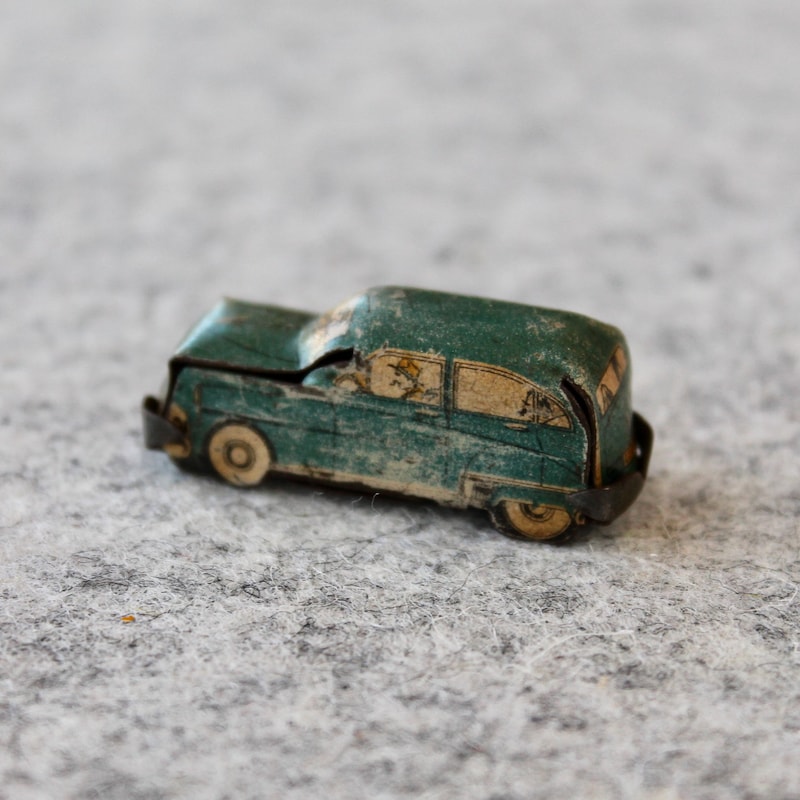 Jouet En Tôle Ancien - Voiture Wells London, Old Toy Tin Car, Collection UK
