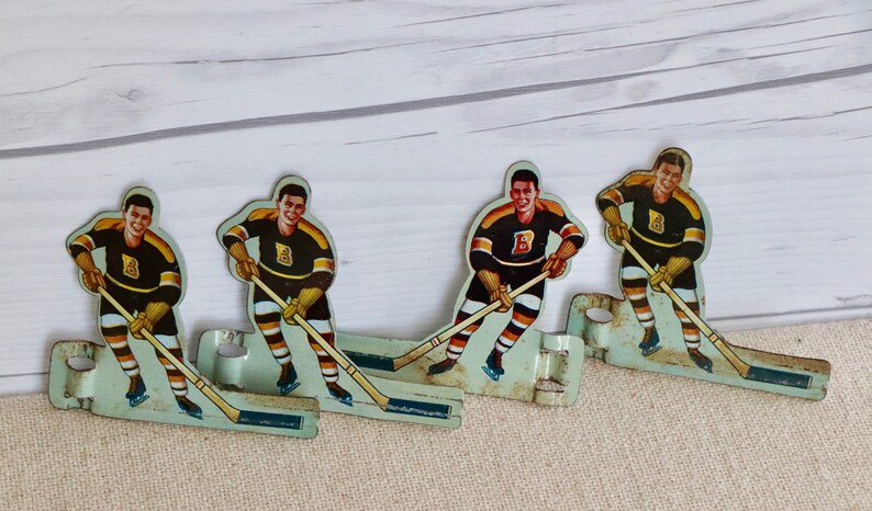 Vintage Boston Bruins Table Top Hockey Team Players 4 Etsy