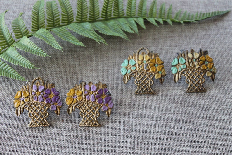 Vintage Set of 4 Metal Curtain Tie Back Pins Vintage Drapery Etsy