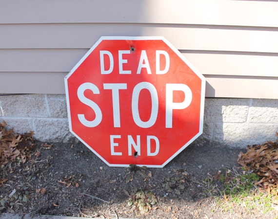 Metal Dead End Street Traffic Sign for Wall Metal Dead End Street Traffic Sign for Wall