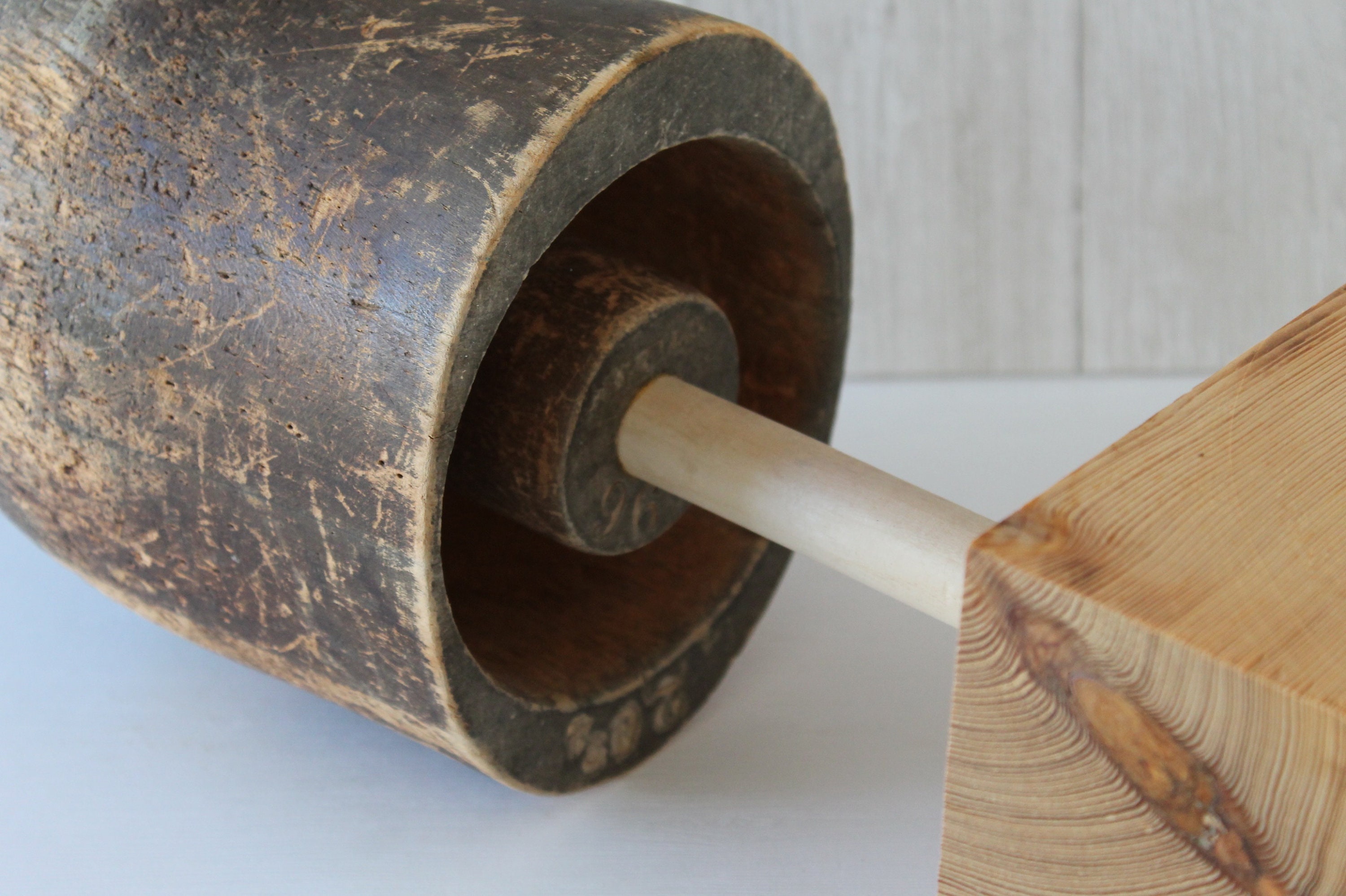 Vintage 40’s Hat Display Solid Wood Head approx 8”H 9” Diameter Wooden Hat Molds - 12 For Sale on 1stDibs | hat moulds for  main image 3