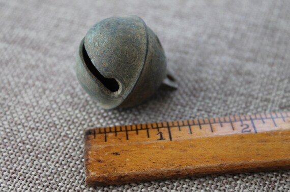 Antique Sleigh Bell SOLD SEPARATELY Vintage Small Bronze Jingle Sleigh Petal Bell Loop Shank Antique Sleigh Bell SOLD SEPARATELY Vintage Small Bronze Jingle Sleigh Petal Bell Loop Shank