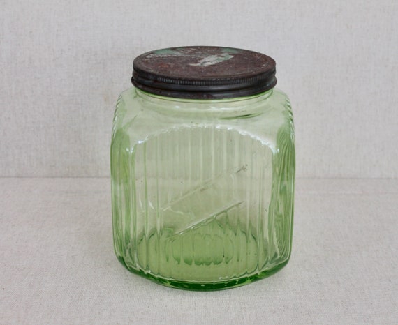 Bote cristal cuadrado – Vintage Industrial
