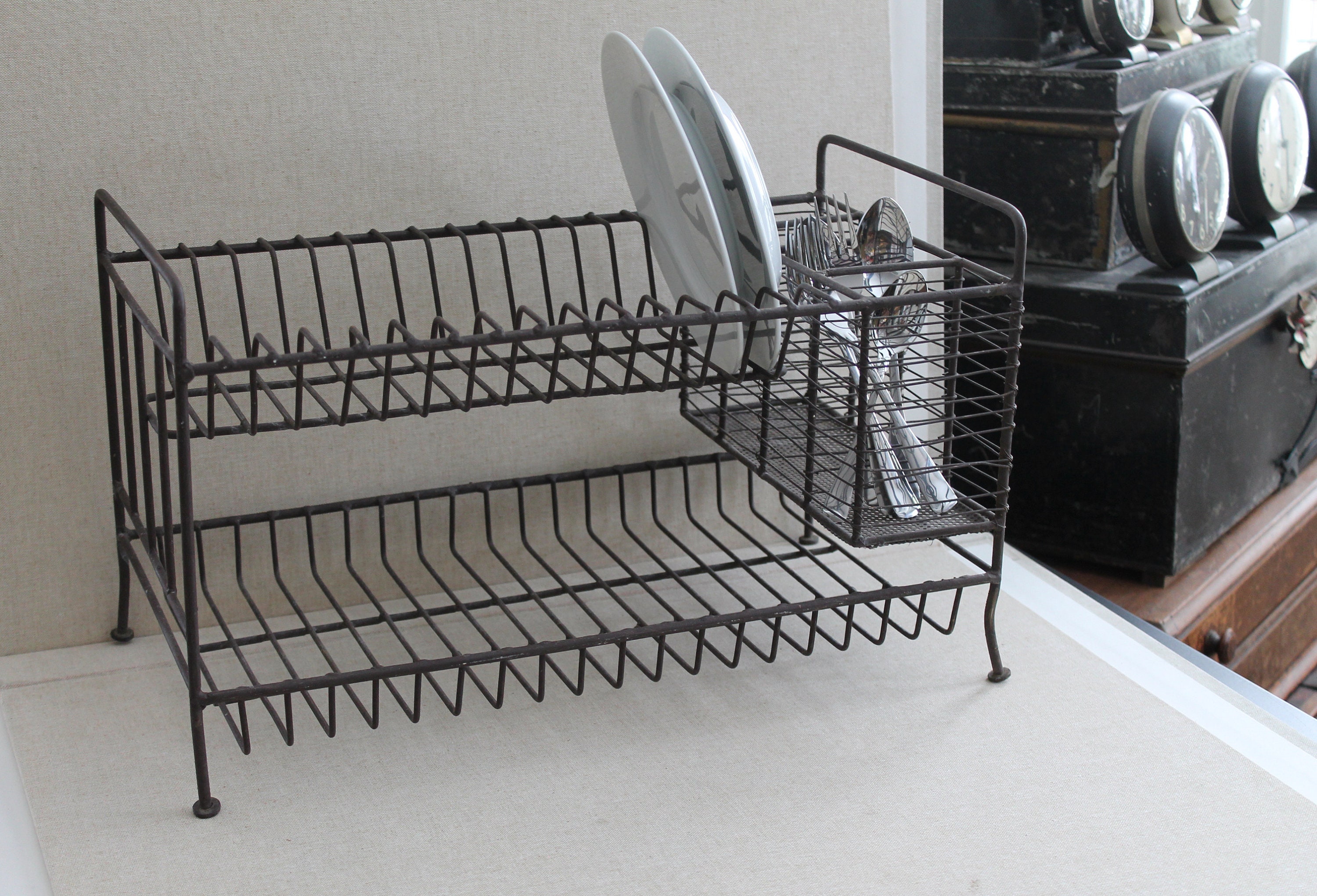 LANGRIA Dish Drying Rack Over Sink Stainless Steel Drainer Shelf