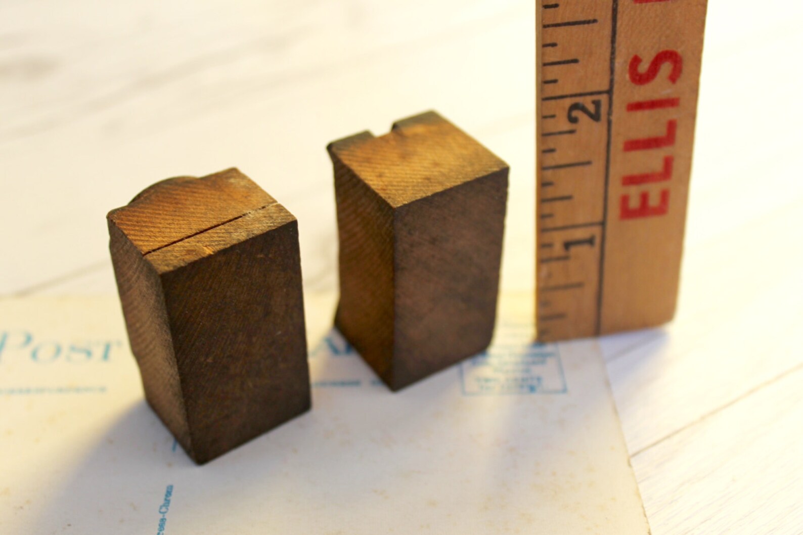 XO Wood Letterpress Letter Blocks From 1930s Vintage Etsy