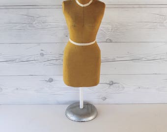 Vintage Half Scale Dress Form on Stand, Vintage 1/2 Scale Dressmaker's Form